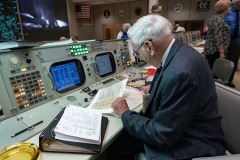 Apollo 50th Anniversary - Apollo 11 Flight Controllers Reunion in MOCR.  Photo Date: July 20, 2019.  Location: Building 30 - Apollo MOCR.  Photographers: Robert Markowitz & Bill Stafford.